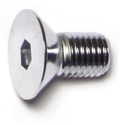 5/16"-24 x 5/8" Chrome Plated Grade 8 Steel Fine Thread Flat Head Socket Cap Screws