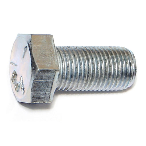 1/2"-20 x 1" Zinc Plated Grade 5 Steel Fine Thread Hex Cap Screws