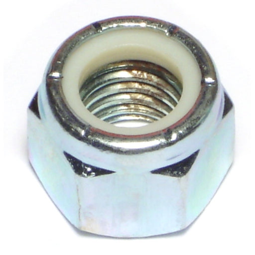5/8"-11 Zinc Plated Grade 2 Steel Coarse Thread Nylon Insert Lock Nuts