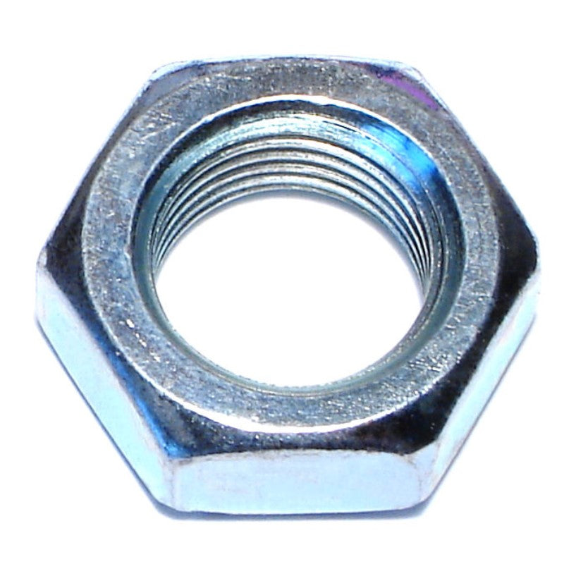 5/8"-18 x 1-1/16" Zinc Plated Steel Fine Thread Hex Jam Nuts