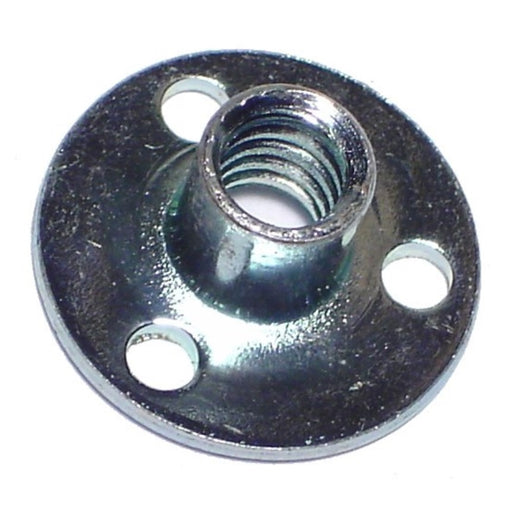 #10-32 x 5/16" Zinc Plated Steel Fine Thread Brad Hole Tee Nuts