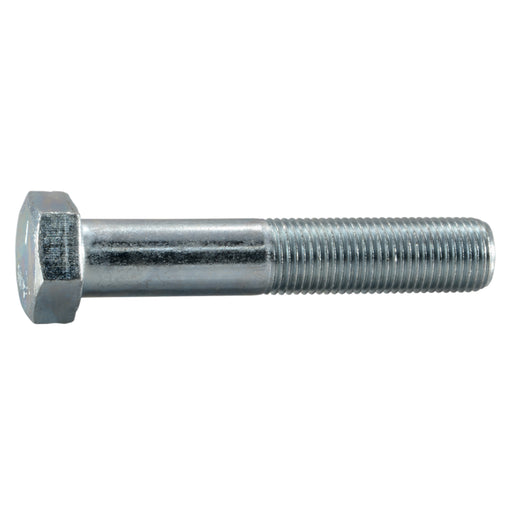 1/2"-20 x 2-3/4" Zinc Plated Grade 5 Steel Fine Thread Hex Cap Screws