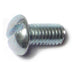 #10-32 x 3/8" Zinc Plated Steel Fine Thread Slotted Round Head Machine Screws