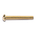 #10-32 x 1-1/2" Brass Fine Thread Slotted Round Head Machine Screws