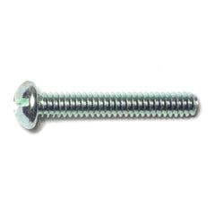 #10-24 x 1-1/4" Zinc Plated Steel Coarse Thread Slotted Round Head Machine Screws