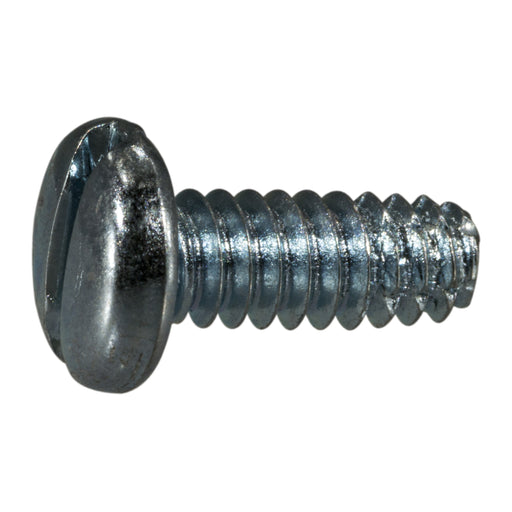 #10-24 x 1/2" Zinc Plated Steel Coarse Thread Slotted Pan Head Thread Cutting Screws