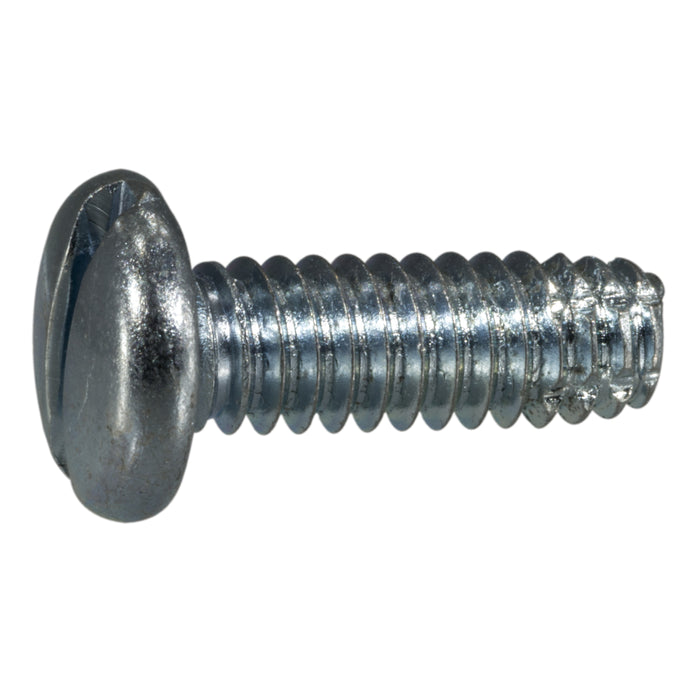1/4"-20 x 3/4" Zinc Plated Steel Coarse Thread Slotted Pan Head Thread Cutting Screws