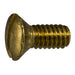 #8-32 x 3/8" Brass Coarse Thread Slotted Oval Head Machine Screws