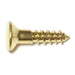 #6 x 5/8" Brass Slotted Oval Head Wood Screws