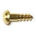 #8 x 5/8" Brass Slotted Round Head Wood Screws