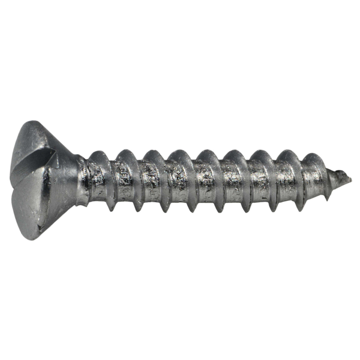 #10 x 1" Aluminum Slotted Oval Head Sheet Metal Screws
