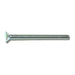 #8-32 x 2" Zinc Plated Steel Coarse Thread Slotted Flat Head Machine Screws