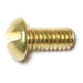 #8-32 x 3/8" Brass Coarse Thread Slotted Round Head Machine Screws