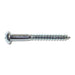 #8 x 1-1/2" Zinc Plated Steel Phillips Round Head Wood Screws