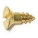 #6 x 3/8" Brass Slotted Flat Head Wood Screws