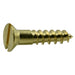 #6 x 5/8" Brass Slotted Flat Head Wood Screws