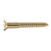 #6 x 1-1/4" Brass Slotted Flat Head Wood Screws