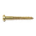 #6 x 1-1/4" Brass Slotted Round Head Wood Screws