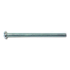 #6-32 x 2" Zinc Plated Steel Coarse Thread Slotted Round Head Machine Screws