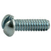 #4-40 x 3/8" Zinc Plated Steel Coarse Thread Slotted Round Head Machine Screws