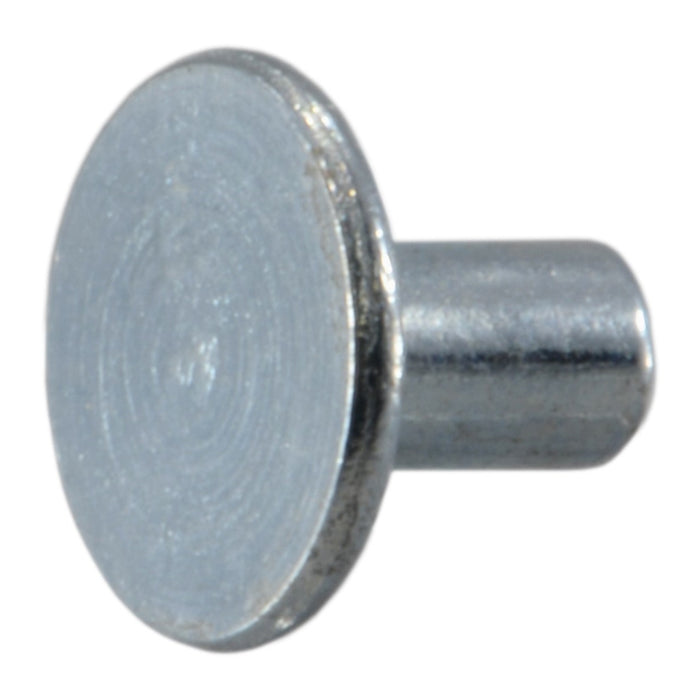 10 oz. x 0.24" Flat Head Zinc Plated Steel Tinner Rivets
