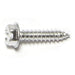 #8 x 3/4" Aluminum Slotted Hex Washer Head Sheet Metal Screws