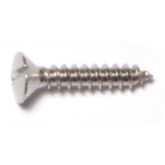 #6 x 3/4" 18-8 Stainless Steel Slotted Oval Head Sheet Metal Screws