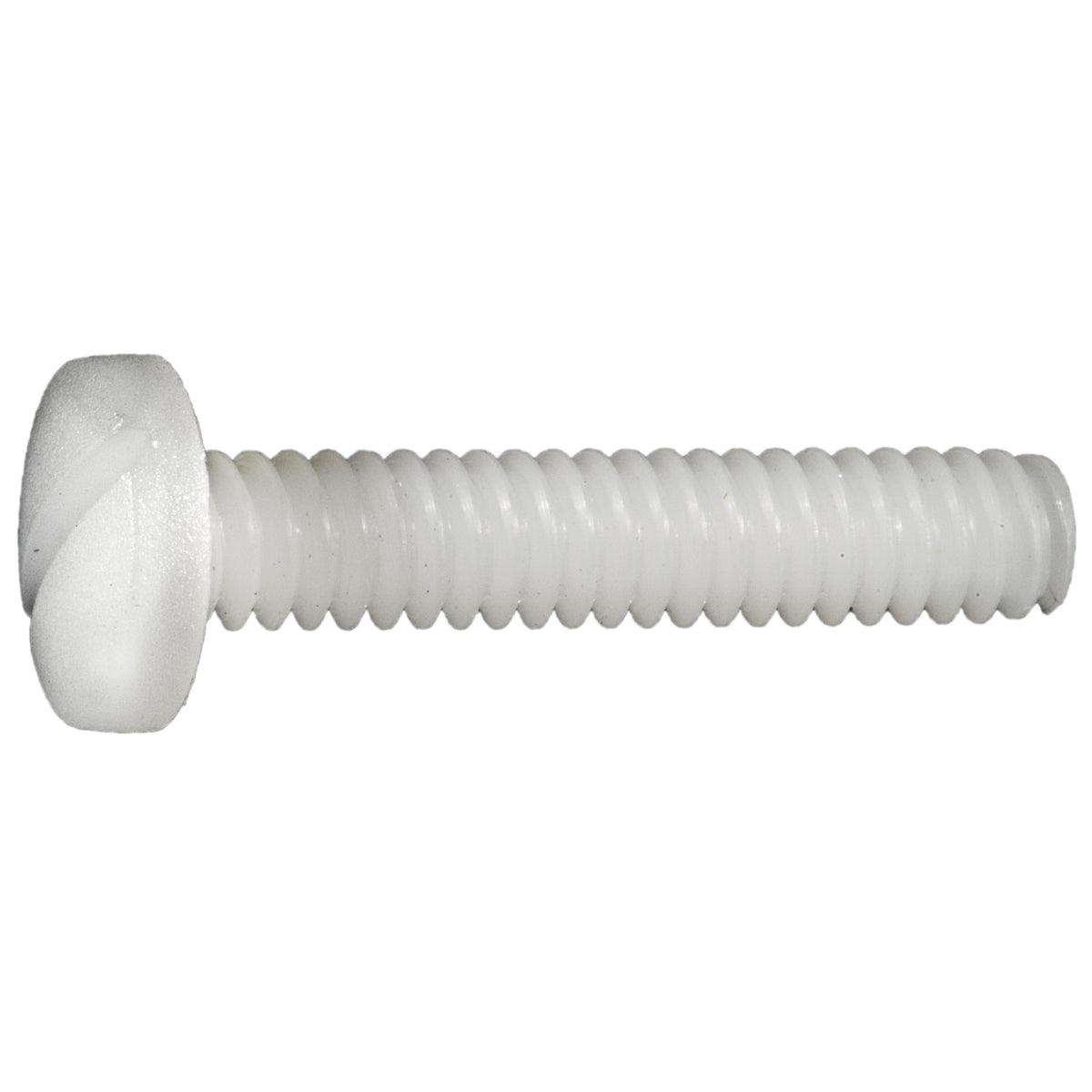 #10-24 x 1" Nylon Plastic Coarse Thread Slotted Binding Machine Screws