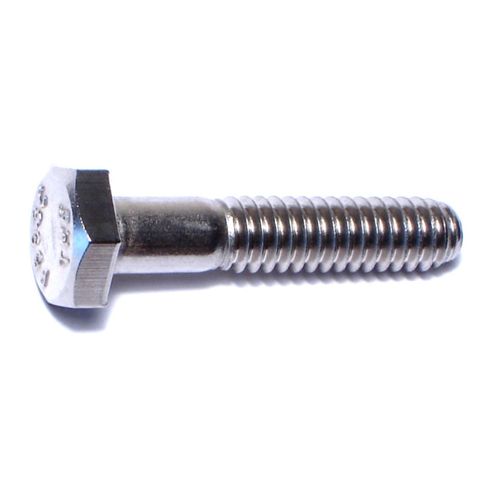 1/4"-20 x 1-1/4" 18-8 Stainless Steel Coarse Thread Hex Cap Screws