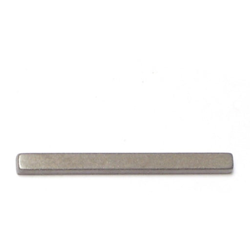 1/8" x 1/8" x 1-1/2" Zinc Plated Steel Square Machine Keys