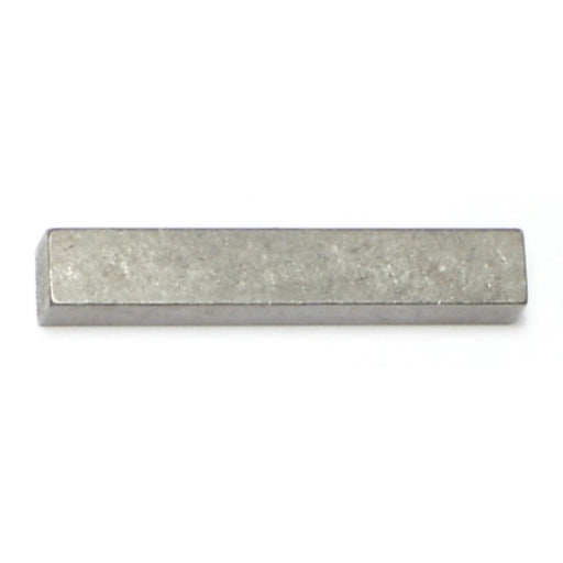 1/4" x 1/4" x 1-1/2" Zinc Plated Steel Square Machine Keys