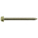 #8 x 2" Beige Painted 18-8 Stainless Steel Hex Washer Head Sheet Metal Screws