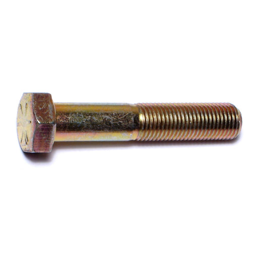 3/8"-24 x 2" Zinc Plated Grade 8 Steel Fine Thread Hex Cap Screws