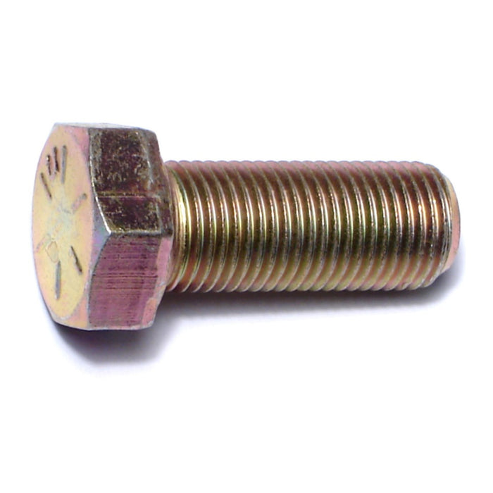 1/2"-20 x 1-1/4" Zinc Plated Grade 8 Steel Fine Thread Hex Cap Screws