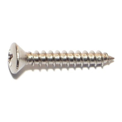 #10 x 1-1/4" 18-8 Stainless Steel Phillips Oval Head Sheet Metal Screws