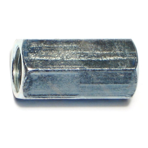 3/8"-16 to 1/2"-13 x 1-1/4" Zinc Plated Steel Coarse Thread Rod Coupling Nuts