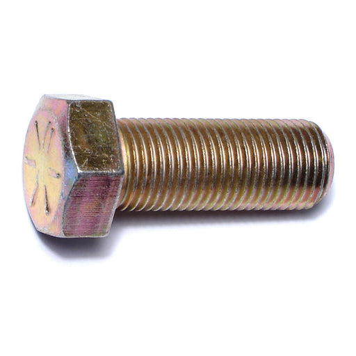 9/16"-18 x 1-1/2" Zinc Plated Grade 8 Steel Fine Thread Hex Cap Screws
