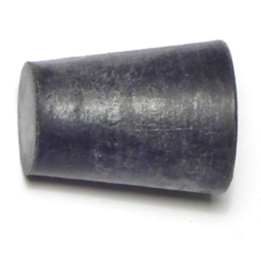 0.7" x 3/4" x 1" #1 Black Rubber Stoppers