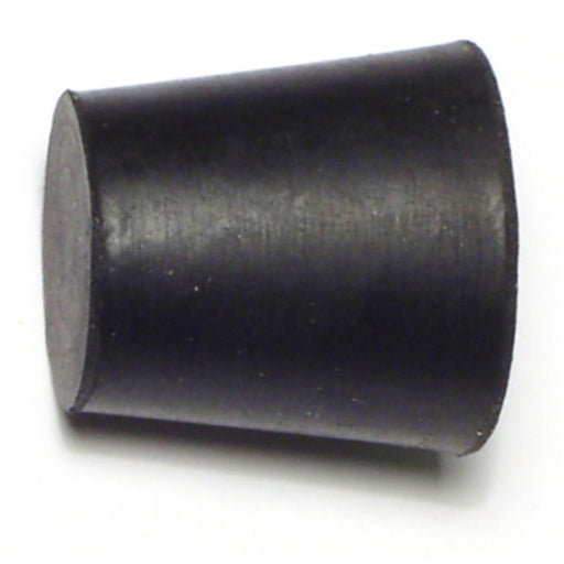 1" x 25/32" x 1" #4 Black Rubber Stoppers