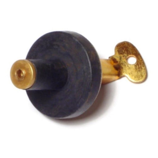 3/8" to 7/16" Brass Snap Handle Rubber Drain Plugs