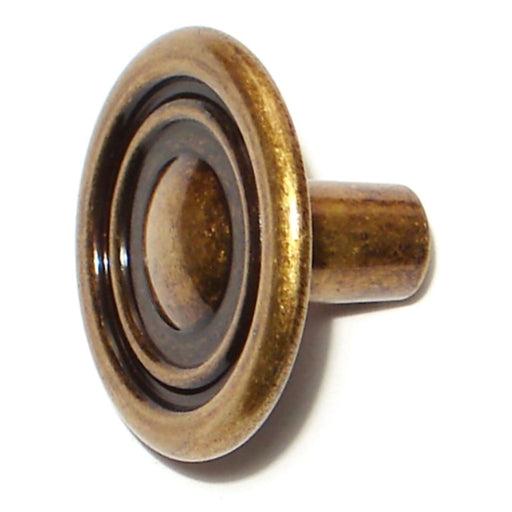1-1/4" Antique English Brass Door Knobs