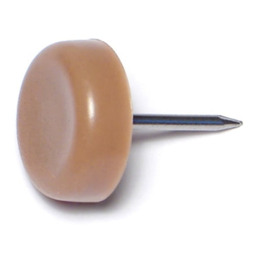 3/4" Beige Plastic Pan Head Tack Glides