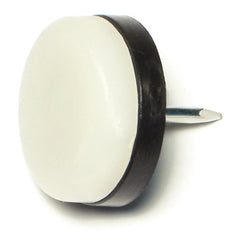 1-1/16" Natural Nylon Plastic Cushion Nail-On Tacks
