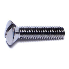 #8-32 x 3/4" Brass Coarse Thread Slotted Oval Head Machine Screws