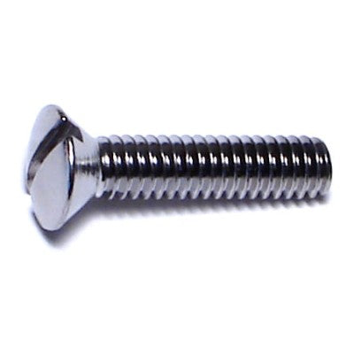 #8-32 x 3/4" Brass Coarse Thread Slotted Oval Head Machine Screws
