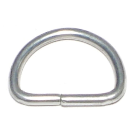 1/8" x 5/8" Zinc Plated Steel D-Rings