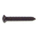 4.2mm x 30mm Black Oxide Steel Star Drive Oval Head Sheet Metal Screws