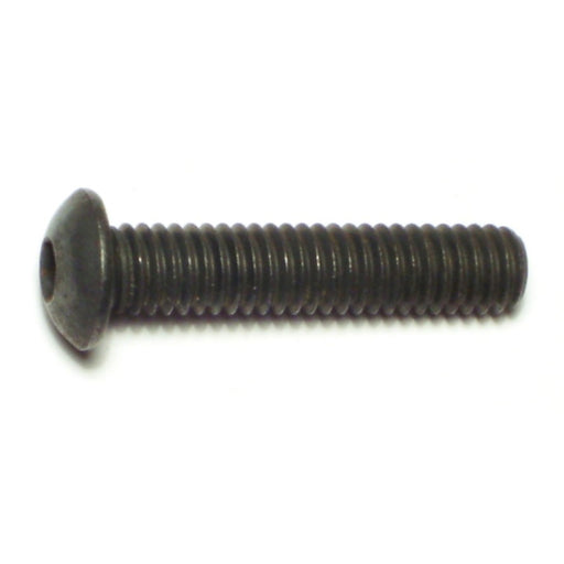 5/16"-18 x 1-1/2" Plain Steel Coarse Thread Button Head Socket Cap Screws