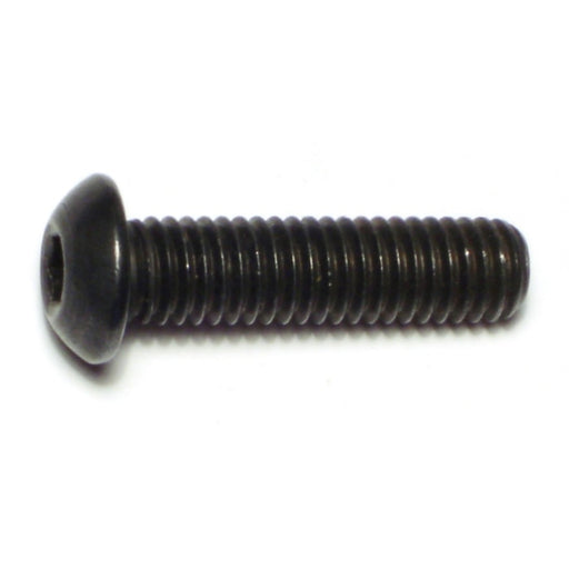 3/8"-16 x 1-1/2" Plain Steel Coarse Thread Button Head Socket Cap Screws