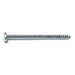 #10 x 2-1/2" Zinc Plated Steel Slotted Pan Head Sheet Metal Screws